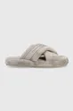 szürke Tommy Hilfiger papucs Comfy Home Slippers With Straps Női