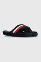 Kućne papuče Tommy Hilfiger mornarsko plava FW0FW06587.DW5