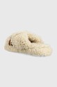 Obuwie Tommy Hilfiger kapcie Sherpa Fur Home Slippers Straps FW0FW06576.ACI beżowy
