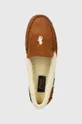 hnedá Semišové papuče Polo Ralph Lauren Collins