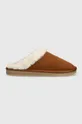 hnedá Semišové papuče Polo Ralph Lauren Kayleligh Dámsky