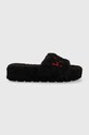 Polo Ralph Lauren papucs Black Chunky Sherpa fekete SLF6230CRL.BLK