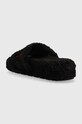 Cipők Polo Ralph Lauren papucs Black Chunky Sherpa SLF6230CRL.BLK fekete