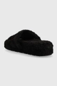 Тапки Polo Ralph Lauren Black Chunky Sherpa  Голенище: Текстильный материал Внутренняя часть: Текстильный материал Подошва: Синтетический материал