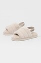 Calvin Klein Jeans kapcie Home Slipper Fakefur Elastic YW0YW00751.ACF beżowy AW22