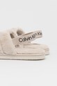 Obuwie Calvin Klein Jeans kapcie Home Slipper Fakefur Elastic YW0YW00751.ACF beżowy