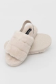 beżowy Calvin Klein Jeans kapcie Home Slipper Fakefur Elastic