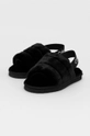 Kućne papuče Calvin Klein Jeans Home Slipper Fakefur Elastic crna