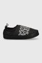 Παντόφλες Calvin Klein Jeans Home Slipper Wn W/coulisse μαύρο YW0YW00748.BDS
