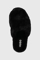 HUGO kapcie Cozy Slid czarny 50474400.001
