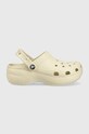 Παντόφλες Crocs NHL Pittsburgh Penguins Classic Platform Clog 5-8 cm μπεζ 206750.2Y2