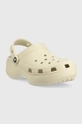 Crocs papucs Classic Platform Clog bézs