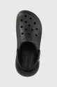 black Crocs sliders Classic Crush Clog
