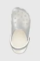 серебрянный Шлепанцы Crocs Classic Glitter II Clog