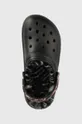 black Crocs slippers ClassicLinedAnimalRemixClog