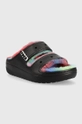 Šľapky Crocs Classic Cozzzy Spray Dye Sandal čierna