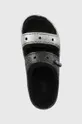 strieborná Papuče Crocs Classic Cozzzy Glitter Sandal