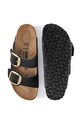 Birkenstock ciabatte slide in camoscio Arizona Big Buckle 1023290.BLK