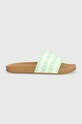 Šľapky adidas Originals plochý zelená GX9484