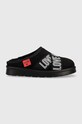 Love Moschino papuci de casa negru JA10373H1FJZA00A