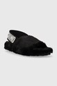 Love Moschino kapcie JA16013H1FIX0000 czarny AW22