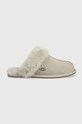 Kućne papuče od brušene kože UGG W Scuffette II siva 1106872.GOA