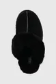 black UGG leather slippers W Disquette