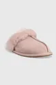 Kućne papuče od brušene kože UGG W Scuffette Ii roza