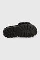 UGG pantofole in lana W Cozetta Curly 1130838.BLK nero