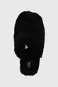 black UGG wool slippers W Maxi Curly Slide