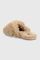 Vlnené papuče UGG W Maxi Curly Slide  Zvršok: Vlna Vnútro: Textil, Vlna Podrážka: Syntetická látka