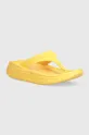 yellow Hoka One One flip flops Ora Recovery Flip Women’s