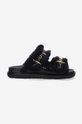 black Marni leather sliders Fussbett Shoe Women’s