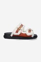 Marni ciabatte slide Fussbett altri marrone FBMS014501.P5045
