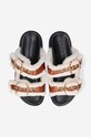 Marni ciabatte slide Fussbett marrone FBMS014501.P5045