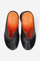 Marni klapki skórzane Sabot czarny SBMS007110.P4545
