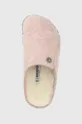 rózsaszín Birkenstock gyerek gyapjú papucs