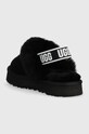 Fete UGG papuci din piele Funkette 1130395K.BLK negru