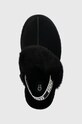 UGG papuci din piele Funkette negru 1130395K.BLK