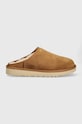 Kućne papuče od brušene kože UGG Classic Slip-on smeđa 1129290.CHE