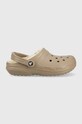 Тапочки Crocs Classic Lined Clog коричневий 203591.2YB
