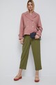 Tommy Hilfiger kurtka z domieszką wełny WW0WW35074.9BYY różowy AW22