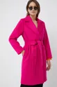 ροζ Μάλλινο παλτό Tommy Hilfiger