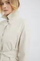 beżowy Calvin Klein płaszcz