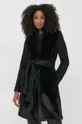 μαύρο Παλτό από μείγμα μαλλιού Twinset Γυναικεία