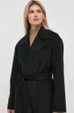 czarny MICHAEL Michael Kors płaszcz wełniany MS12023GBX
