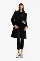 μαύρο Μάλλινο παλτό Desigual Γυναικεία