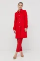 κόκκινο Μάλλινο παλτό BOSS