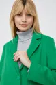 zielony United Colors of Benetton płaszcz wełniany