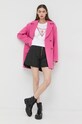 Pinko płaszcz wełniany 1G18CP.Z350 różowy AW22